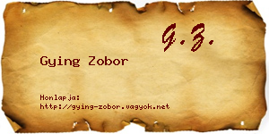Gying Zobor névjegykártya